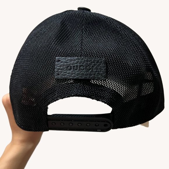 Gucci GG Guccissima Nylon Baseball Cap in Black - Picture 4 of 7
